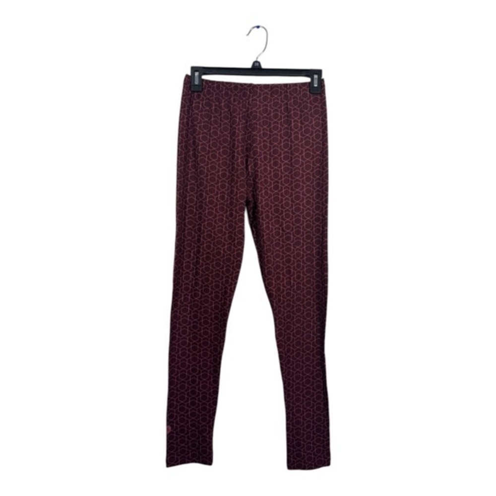 Sweet Legs Leggings Womens One Size Red Velvet Yoga comfy Soft Geometric
